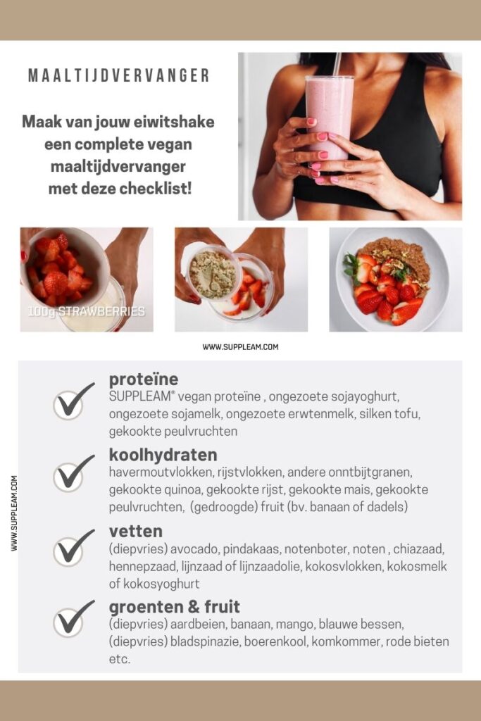 meal replacement protein shake checklist