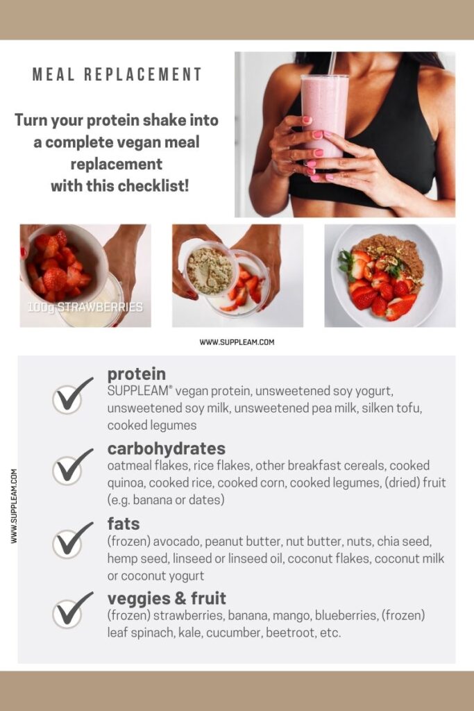 protein shake as diet shake checklist