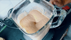 smooth pancake batter in blender