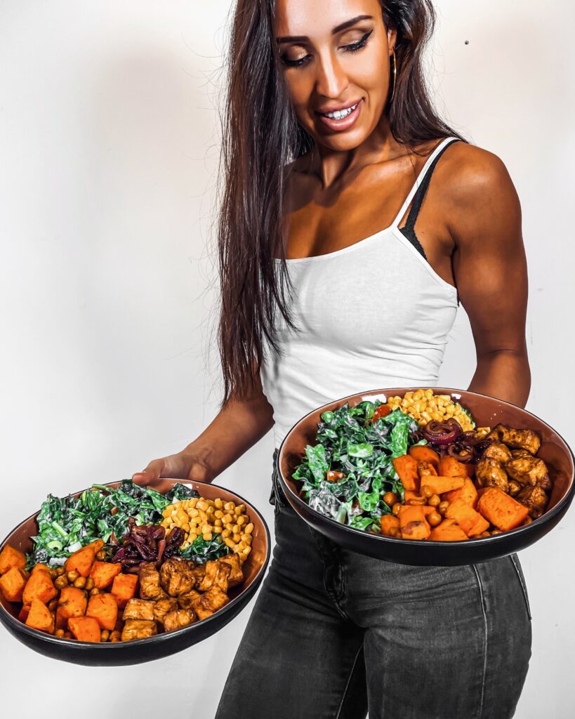 buddha bowl with sweet potato